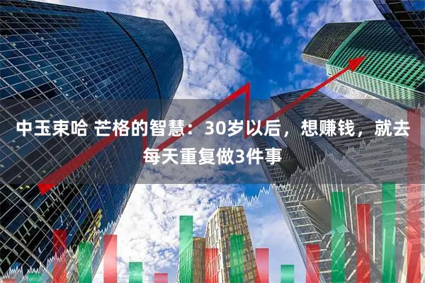 中玉束哈 芒格的智慧：30岁以后，想赚钱，就去每天重复做3件事